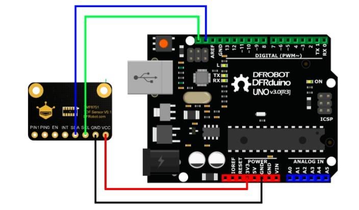 DFRobot Fermion TMF8701 ToF Distance Ranging Sensor